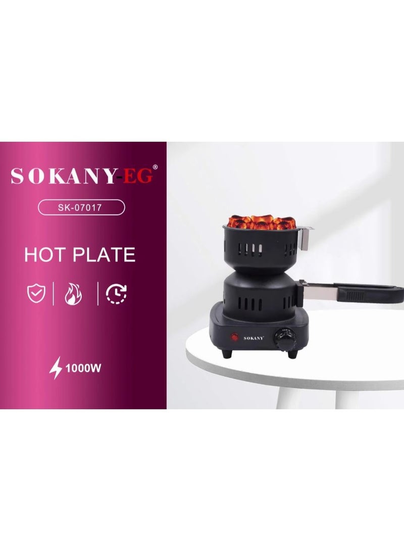 سوكاني لوح تسخين كهربائي ، 1000 وات، SK-07017 - أسود - Image 3