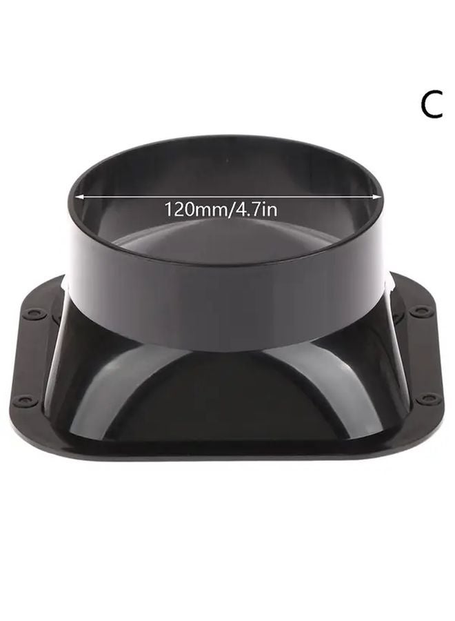 Model C 100 150mm Long Flange Duct Fan Hose Connector For Kitchen Hood Ventilation - Image 1