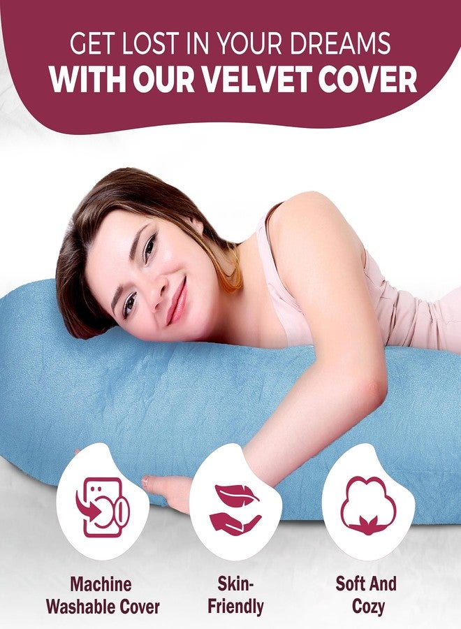 PILLANI Pregnancy Pillows for Sleeping - V Shaped Full Body Pillow Support, 57inch Cooling Maternity Pillow for Pregnant Women, Support for Belly, Back, Legs. Pregnancy Gifts & Pregnancy Must Haves for Adult - Image 5