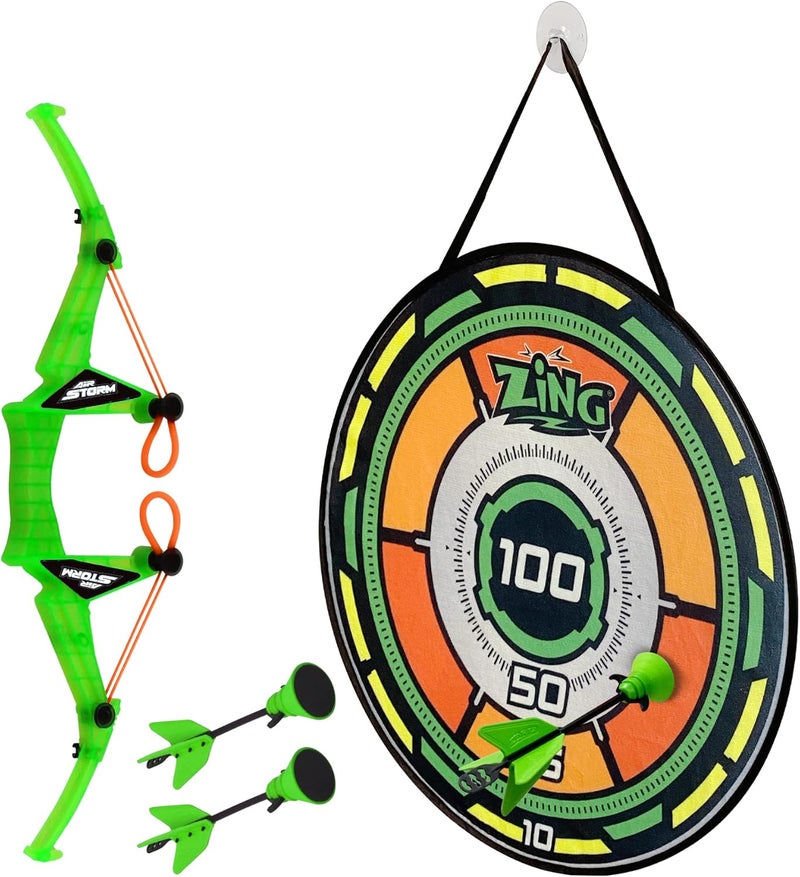 Zing Air Storm AS200 Bullz Eye Bow Set with 3 Velcro-Tipped Arrows and Target - Image 2