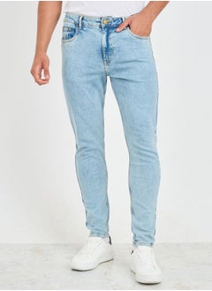 Light Wash Skinny Fit Stretch Jeans