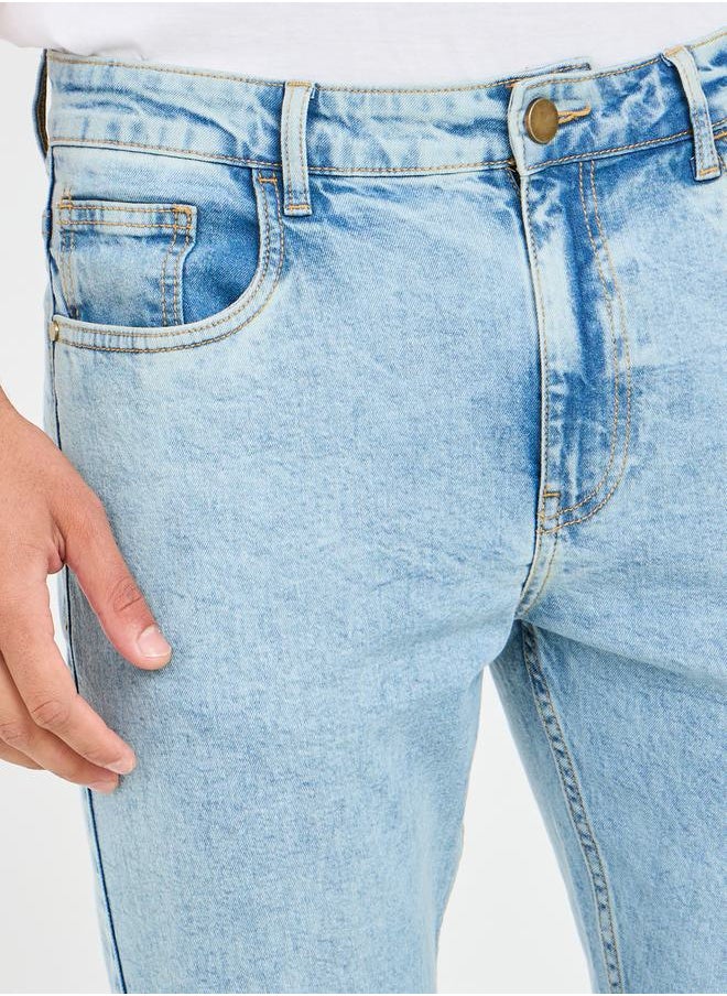 Styli - Light Wash Skinny Fit Stretch Jeans - Image 1