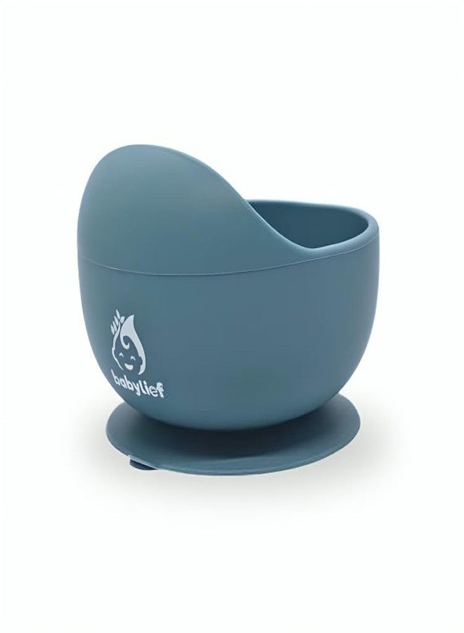 Babylief™ Silicone Baby Suction Bowl (Powder Blue) - Image 1