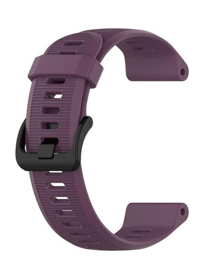 NIBEMINENT Silicone Strap Watchband For Garmin Forerunner 945 Purple - Image 2