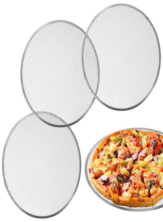 CODOHI 3 Pcs Pizza Screen, 14 Inch Pizza Pan for Oven, Nonstick Pizza Tray for Oven, Dishwasher Safe & Microwave Safe (3 PCS 14 inch) - Image 1