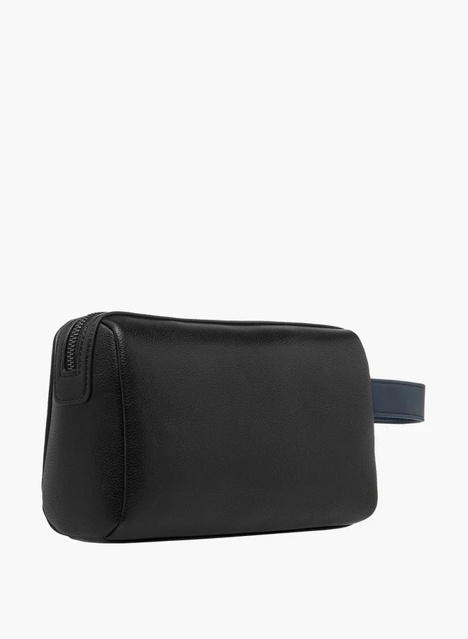 دوتشيني Striped Pouch with Zip Closure