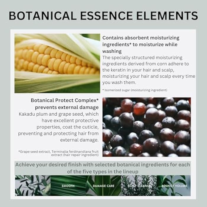 Botanist Japanese Organic & Natural Shampoo for Dry Hair, Hydrating & Moisturizing Hair Shampoo with Pump for Women & Men to Moist Hair, Sulfate & Silicone Free, Apricot & Jasmine 490 mL/16.5 fl Oz - Image 5