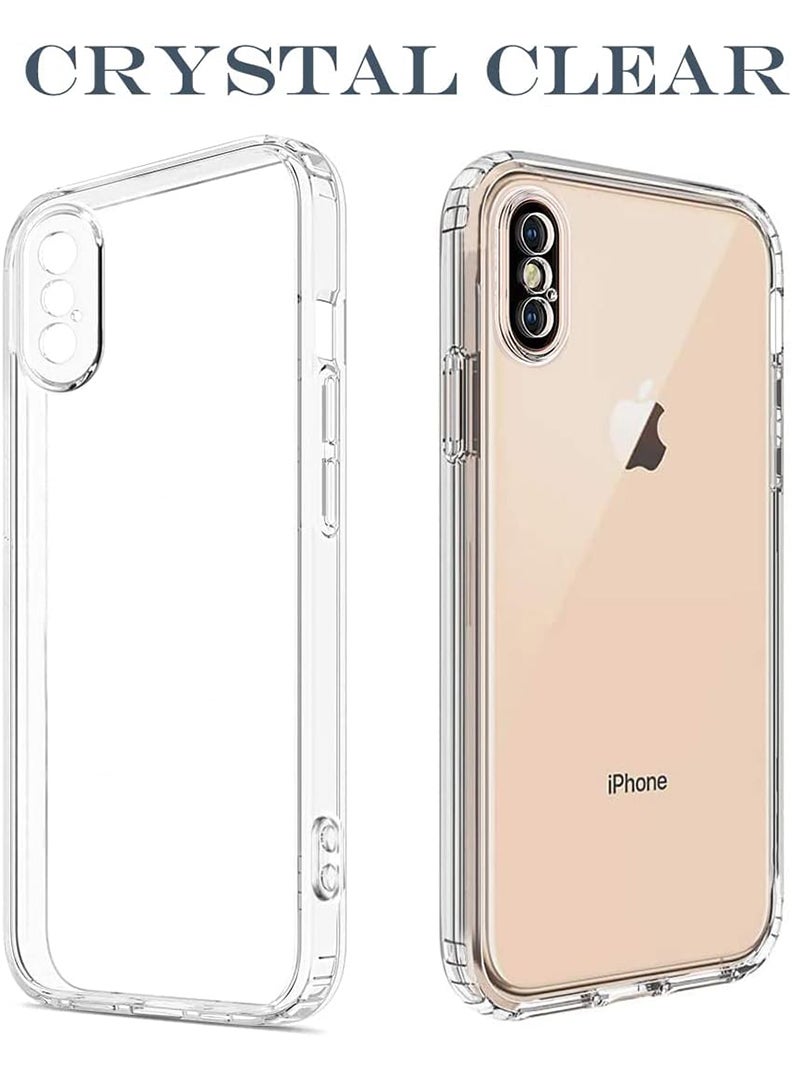 Case Up Apple iPhone XS Max Clear Case, Shock-Absorption TPU Cell Phone Cover with Reinforced Corners, Soft Flexible & Crystal Clear Protective Bumper Case - Image 5