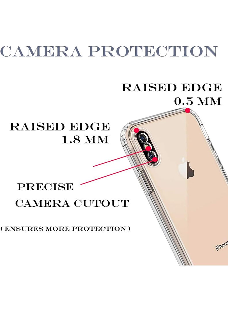 Case Up Apple iPhone XS Max Clear Case, Shock-Absorption TPU Cell Phone Cover with Reinforced Corners, Soft Flexible & Crystal Clear Protective Bumper Case - Image 2