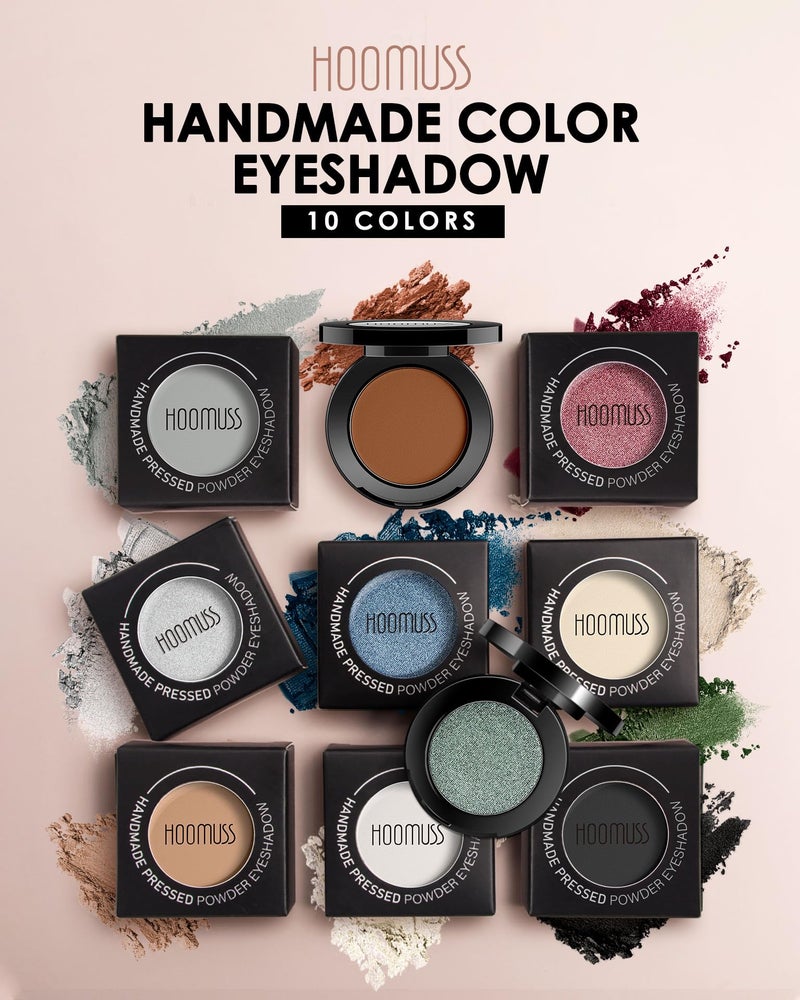 HOOMUSS Purple Eyeshadow Shimmer Handmade Pressed Eyeshadow Palette, Long Lasting With No Creasing Pigmented Intense Color Purple Eye Shadow- ShimmerPurple - Image 4