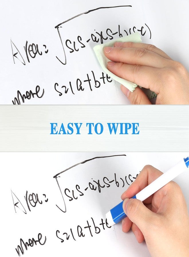 ZNCMRR Dry Erase Whiteboard Sticker Wall Decal, Self-adhesive White Board Peel Stick Paper for School, Office, Home, Kids Drawing with 1 Water Pen (78.7" x 17.7") - Image 5