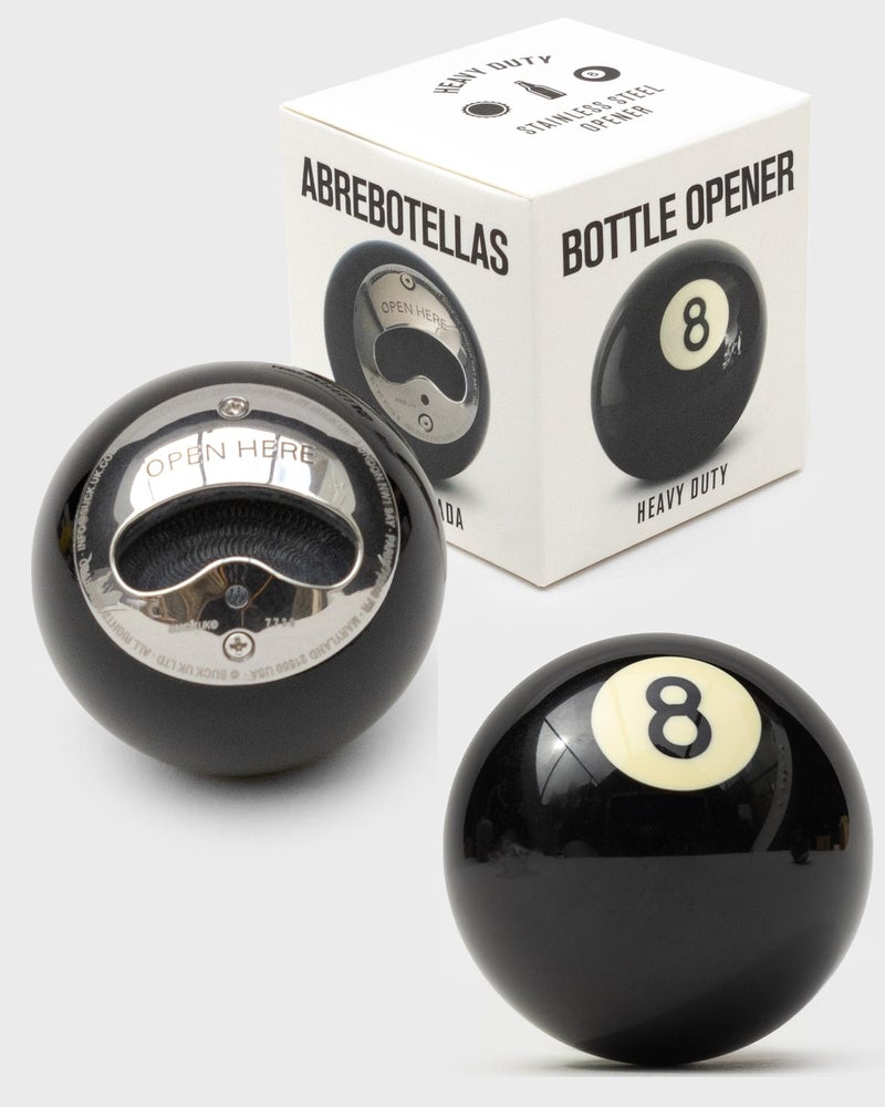 Suck UK 8 Ball Bottle Opener Beer Gifts for Men Beer Opener Gadgets for Men Gifts Bar Accessories Home Pub Home Bar Accessories Stocking Fillers Dad Cool Gadgets - Image 2