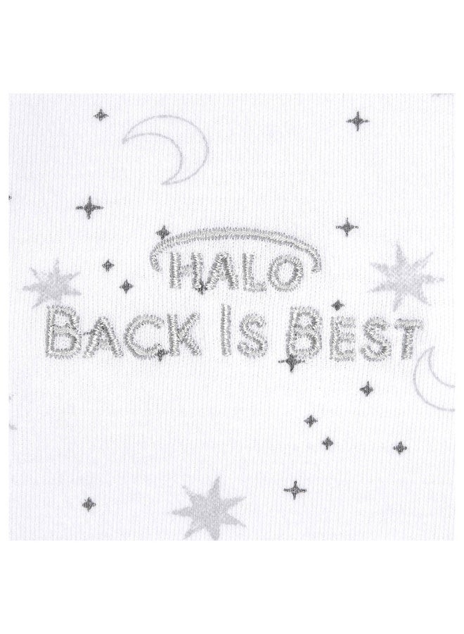 Halo Sleep Sleepsack Sleeping Bag, 0.5 Tog 100% Cotton Midnight Moons Sleeping Bag, Newborn Baby Sleeping Bag, Unisex For Boys And Girls, 0 To 6 Months , 4668 - Image 2