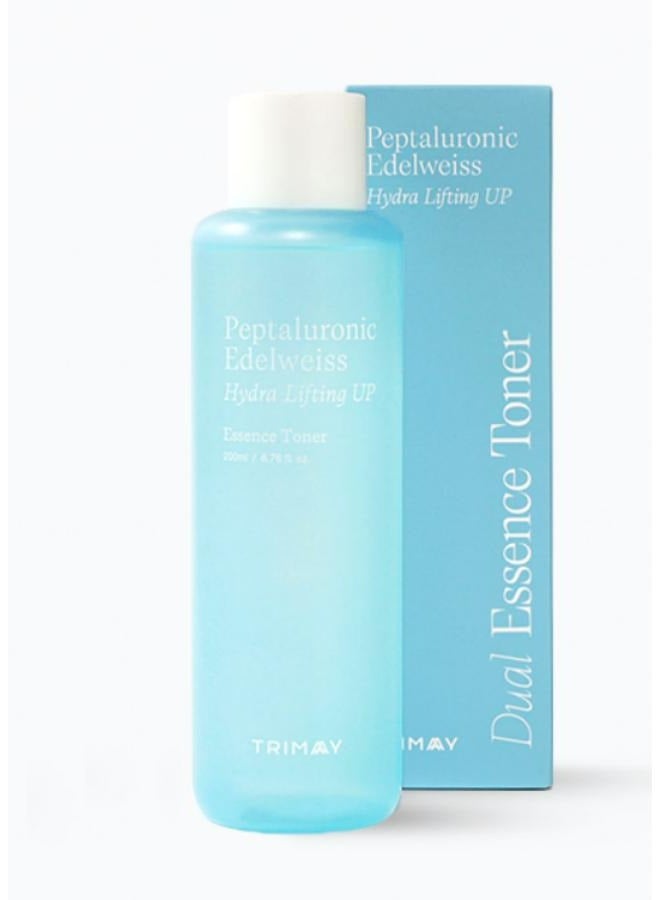 TRIMAY Dual Essence Toner Peptaluronic Edelweiss Hydra Lifting Up 200 ML - Image 1