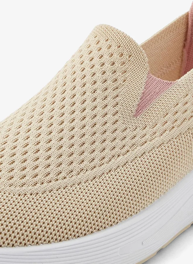 Oaklan by Shoexpress BEIGE Women Slip-On Sports Shoes for Women | Best Price UAE