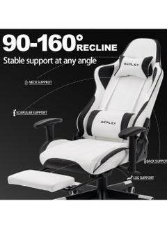 ACPLAY Upgraded Video Gaming Chair,High Back Racing Computer Chair with Lumbar Support and Headrest,Ultra-Thick Breathable Seat Cushion,Ergonomic Swivel Desk Chair for Gamers  - Image 5