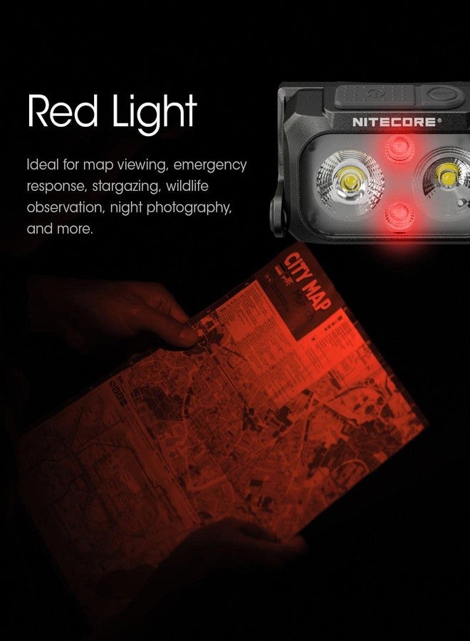 Nitecore NU25 UL - 400 Lumens Ultralight Rechargeable Headlamp with Eco-Sensa Type C USB Charging Cord - Image 4