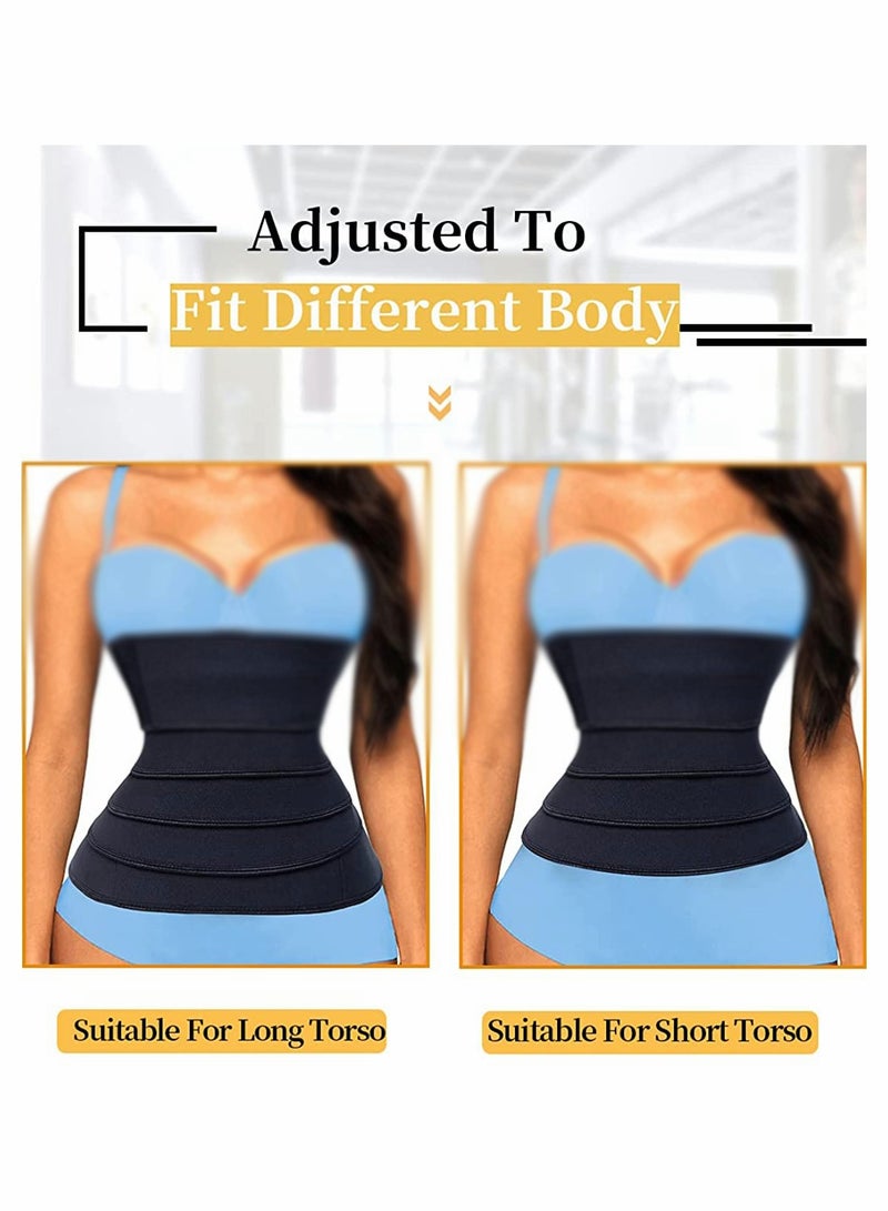 KASTWAVE Waist Belt, Wrap Waist Trainer for Women, Tummy Wrap Waist Trimmer Belt Slimming Body Shaper - Image 3