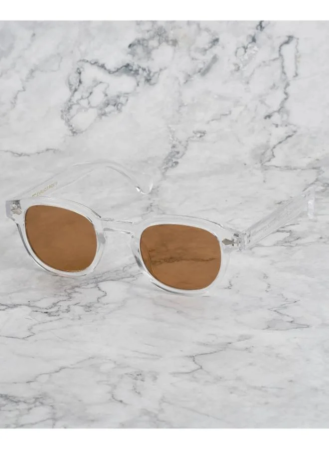  اكسبليست باوتس نظارات شمسية أنيقة جوني كلير للجنسين بني