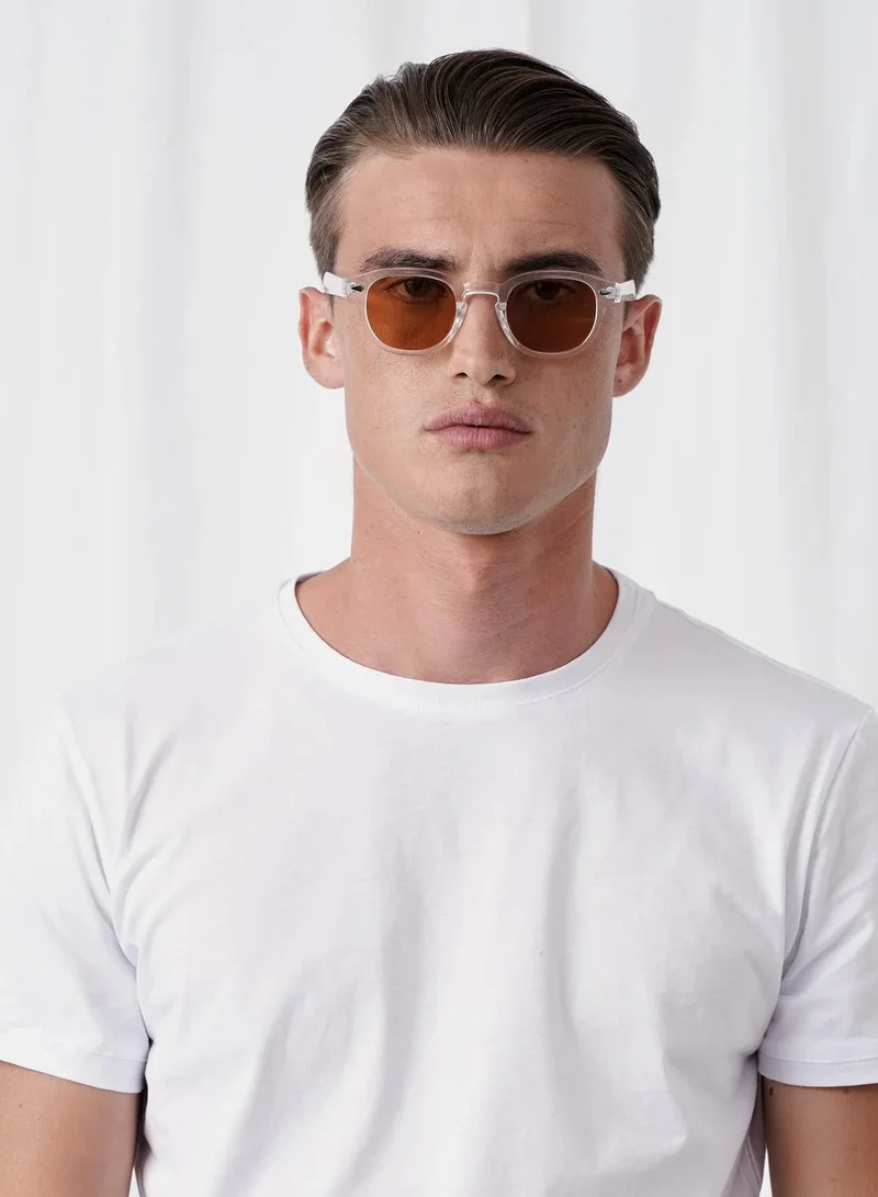 Explicit Poets Explicit Poets Unisex JOHNNY CLEAR Clear - Brown Stylish Sunglasses, 2EP48
