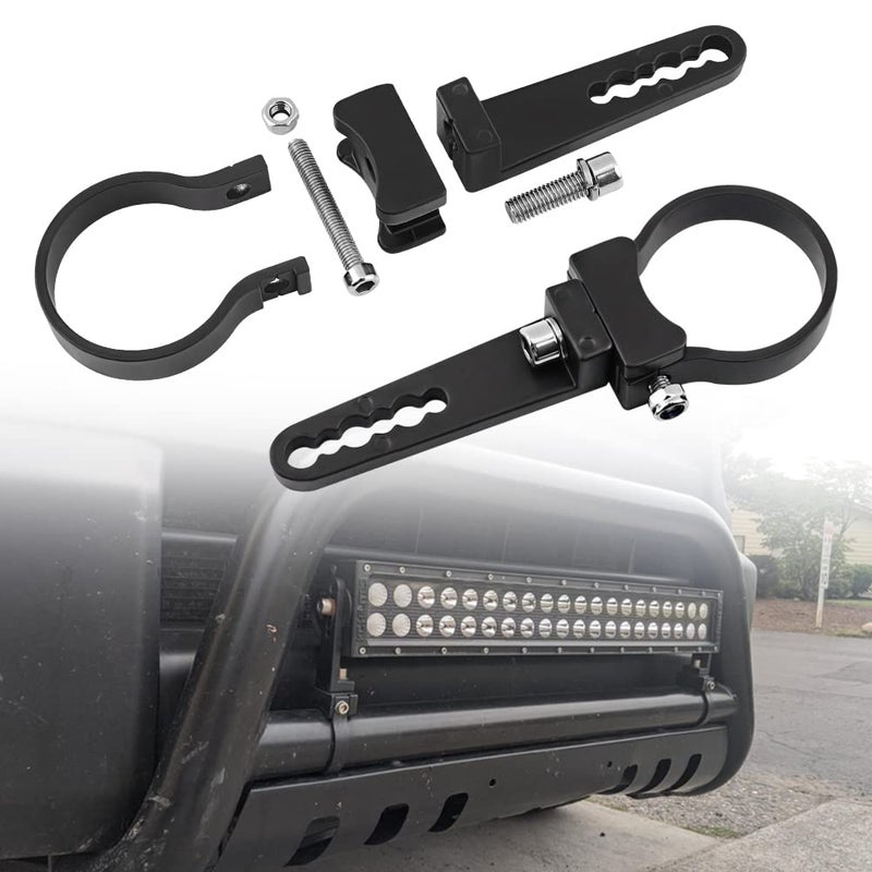 Tube Clamps Mounting Brackets ADTOPI 2 Bull Bar Roll Cage Light Bar Mounts for LED Bar Work Lamps Fog Lamps Off Road Lights Fit for UTV ATV Offroad Truck 2pcs