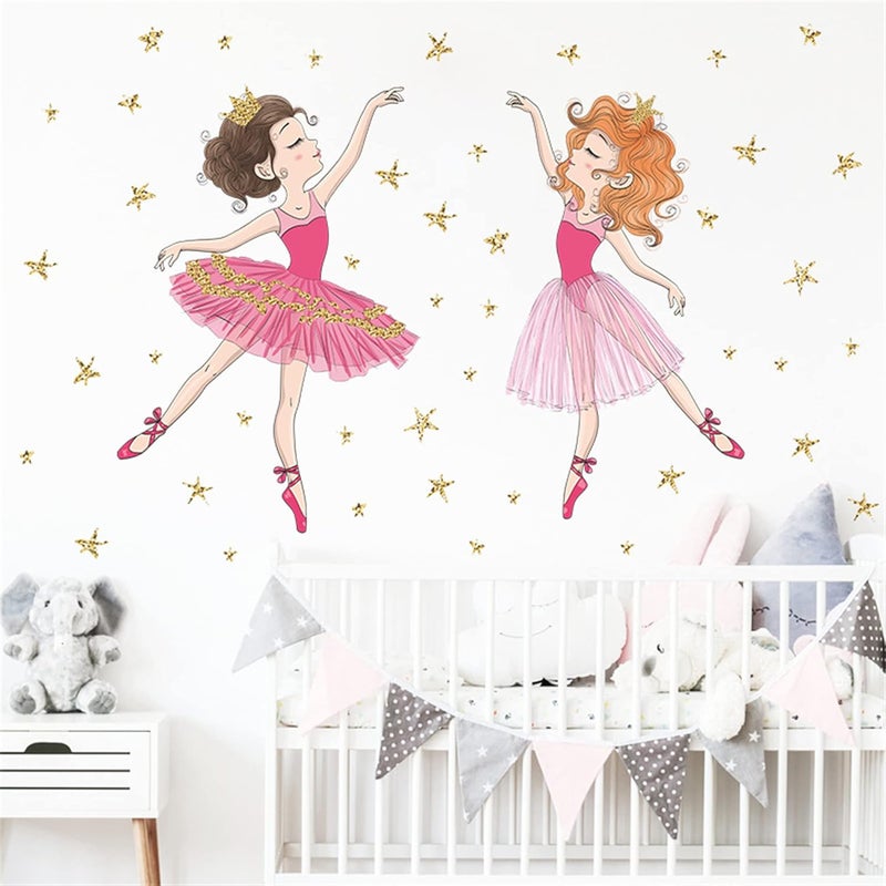 ARS Colorful Dancing Ballet Girls Wall Stickers - Image 3