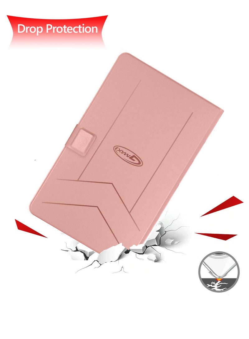GMAX Honor Pad X8a 2024 (11 inch) GMAX PU Leather Magnetic Closure Flip Case Cover - Rose Gold - Image 4