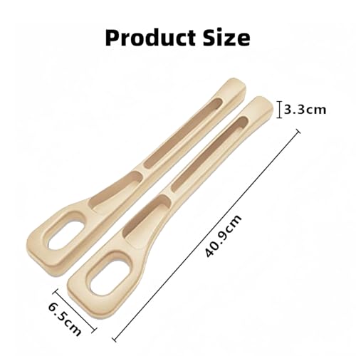 YUISI Pack of 2 Car Seat Gap Filler Organizer EVA Car Organizer Fills Gap Between Seat Console Universal Fit Buckle Base Car Phone Holder Gap Pad Car accessories (Beige) - Image 2