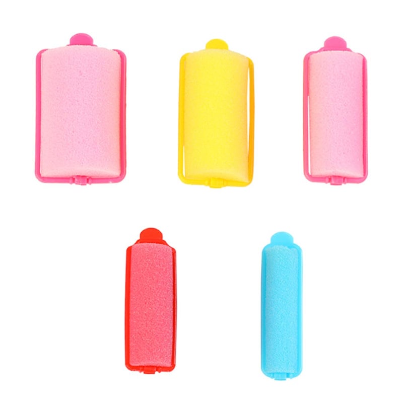 Natural Curling Foam Hair Rollers Set Portable No Damage Sleep Styling Assorted Colors - Image 2