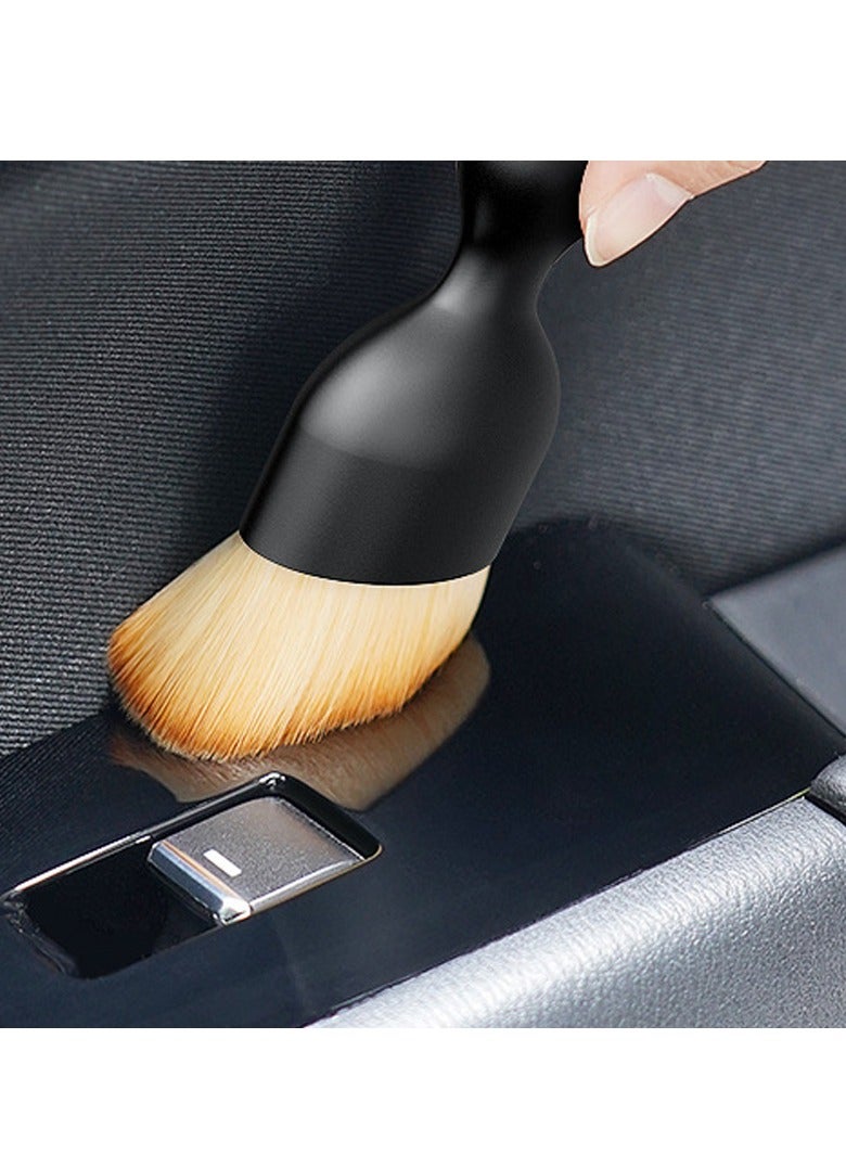 AROAQ Car Cleaning Brush, Car Interior Dust Sweeping Soft Brush, Curved Design Strong Bristles Car Detailing Brush, Lightweight And Portable Car Crevice Dusting Brush, (2pcs Without Lid)  - Image 2