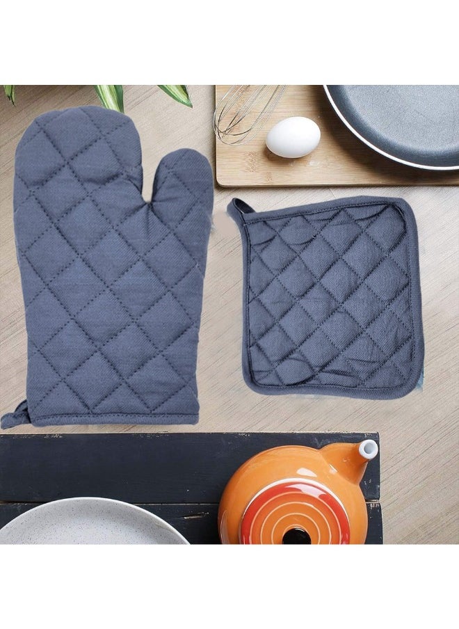 BYFT - Orchard Gloves and Pot holder-Denim Blue - Image 1