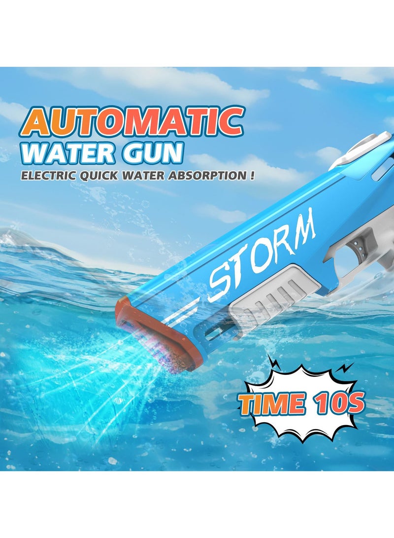 SYOSI Electric Water Gun for Kids Adults Automatic Squirt Guns 33FT, Super Powerful Auto Absorption Soaker, Modular High Battery Powered, Summer Pool Beach Outdoor Game Toys for Kids Age 6-12  - Image 2
