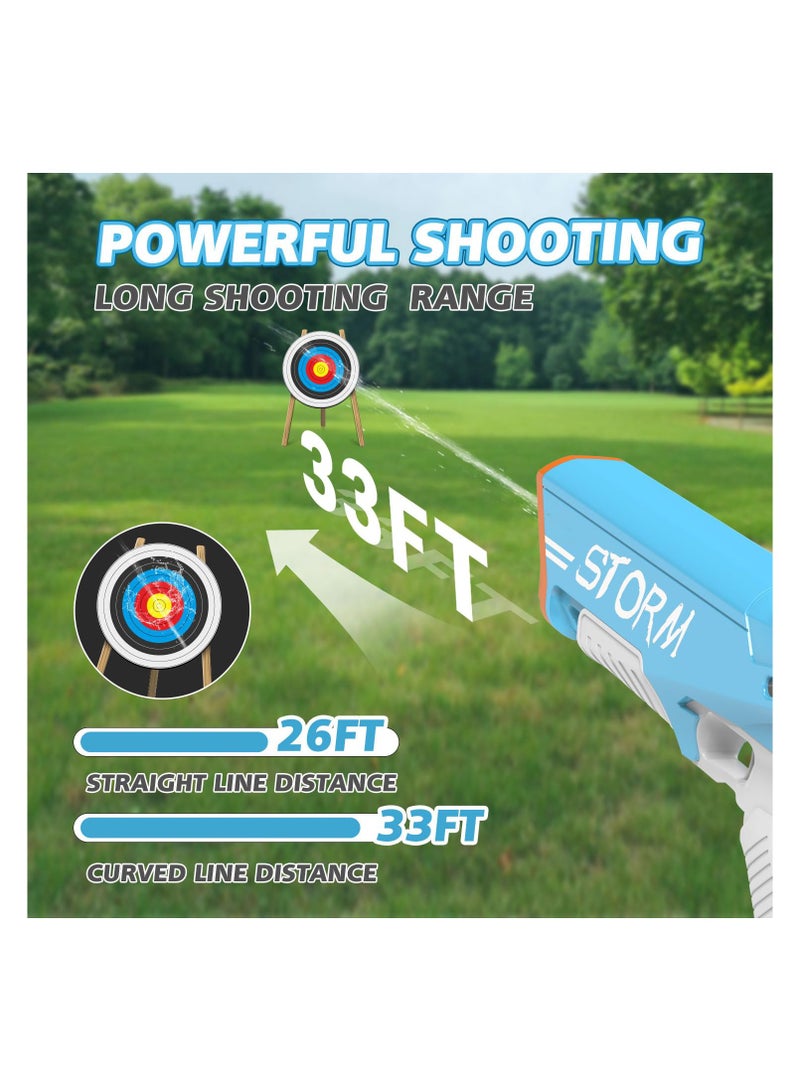 SYOSI Electric Water Gun for Kids Adults Automatic Squirt Guns 33FT, Super Powerful Auto Absorption Soaker, Modular High Battery Powered, Summer Pool Beach Outdoor Game Toys for Kids Age 6-12  - Image 4