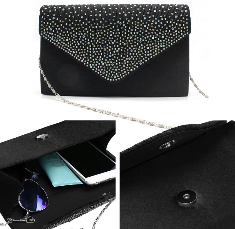 Groupcow New Ladies Evening Handbags Bridal Wedding Bag Handbag - Image 5