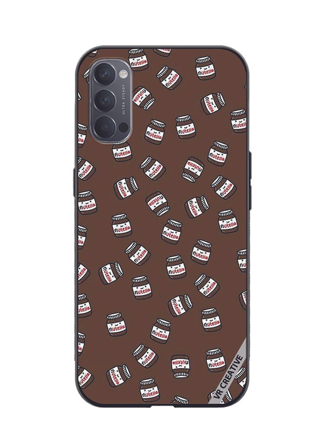 VR CREATIVE Protective Case Cover For Oppo Reno4 Pro 5G Nutella Design Multicolour - Image 1