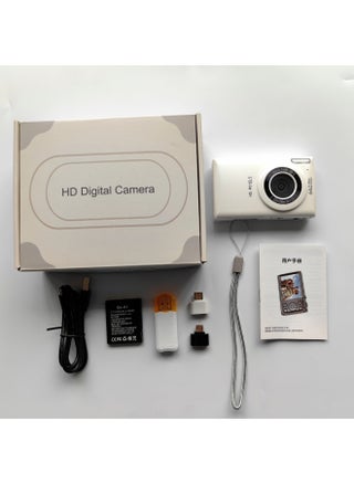 64 Million Student Music Digital Camera Portable Travel Entry-level Micro Single Vlog Camera-Body Color:FSD-C1 White Standard + OTG Card Reader - pzsku/ZB9925C110F58F0BE4AF4Z/45/1746223254/074c49df-2b23-4866-ad95-3c69b9ba2a4b