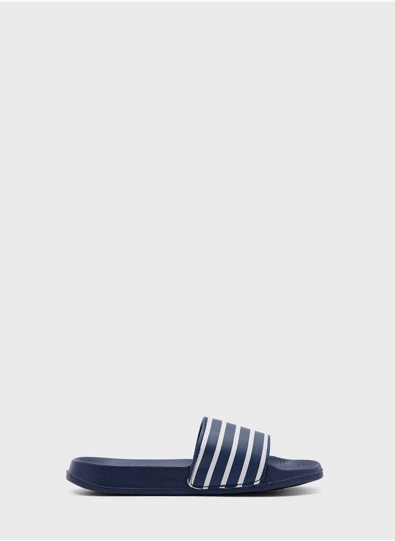 mothercare Striped Slider Sandals  - Image 1