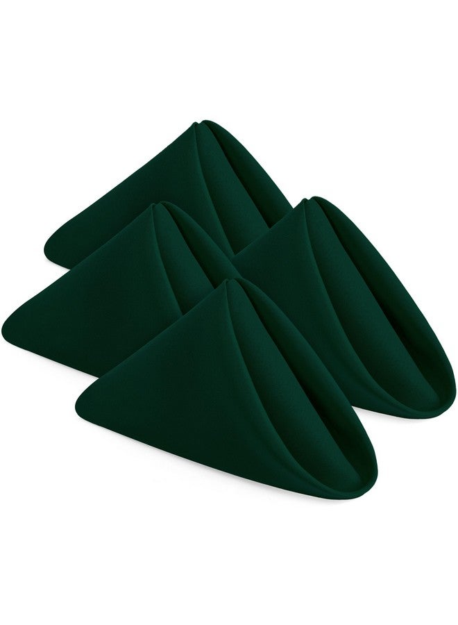 Utopia Home [24 Pack, Hunter Green] Cloth Napkins 17x17 Inches, 100% Polyester Hemmed Edges, Washable and Reusable Ideal for Parties, Weddings and Dinners - Image 1