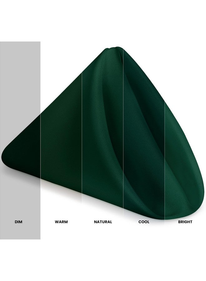 Utopia Home [24 Pack, Hunter Green] Cloth Napkins 17x17 Inches, 100% Polyester Hemmed Edges, Washable and Reusable Ideal for Parties, Weddings and Dinners - Image 3