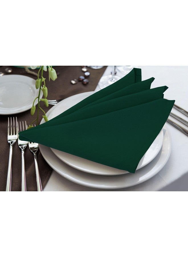 Utopia Home [24 Pack, Hunter Green] Cloth Napkins 17x17 Inches, 100% Polyester Hemmed Edges, Washable and Reusable Ideal for Parties, Weddings and Dinners - Image 4