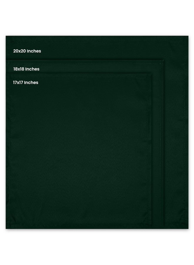 Utopia Home [24 Pack, Hunter Green] Cloth Napkins 17x17 Inches, 100% Polyester Hemmed Edges, Washable and Reusable Ideal for Parties, Weddings and Dinners - Image 2