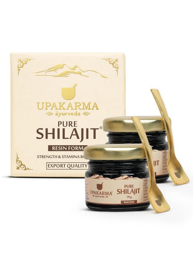 UPAKARMA Original Alkaline Shilajit/Shilajeet Resin 20g with Fulvic Acid, Magnesium & Urolithin A|Boost Performance, Power, Stamina, Strength|Lab Tested|Pack of 2, 2 count, 20 grams - Image 1