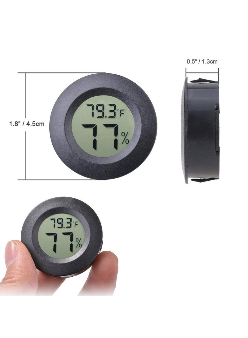 Generic 2-Pack Mini Fridge Freezer Thermometer,Hygrometer for Cigar Humidor,Electronic Thermometer Hygrometer,Indoor Household Embedded Thermometer,Temperature Humidity Gauge Detector  - Image 5