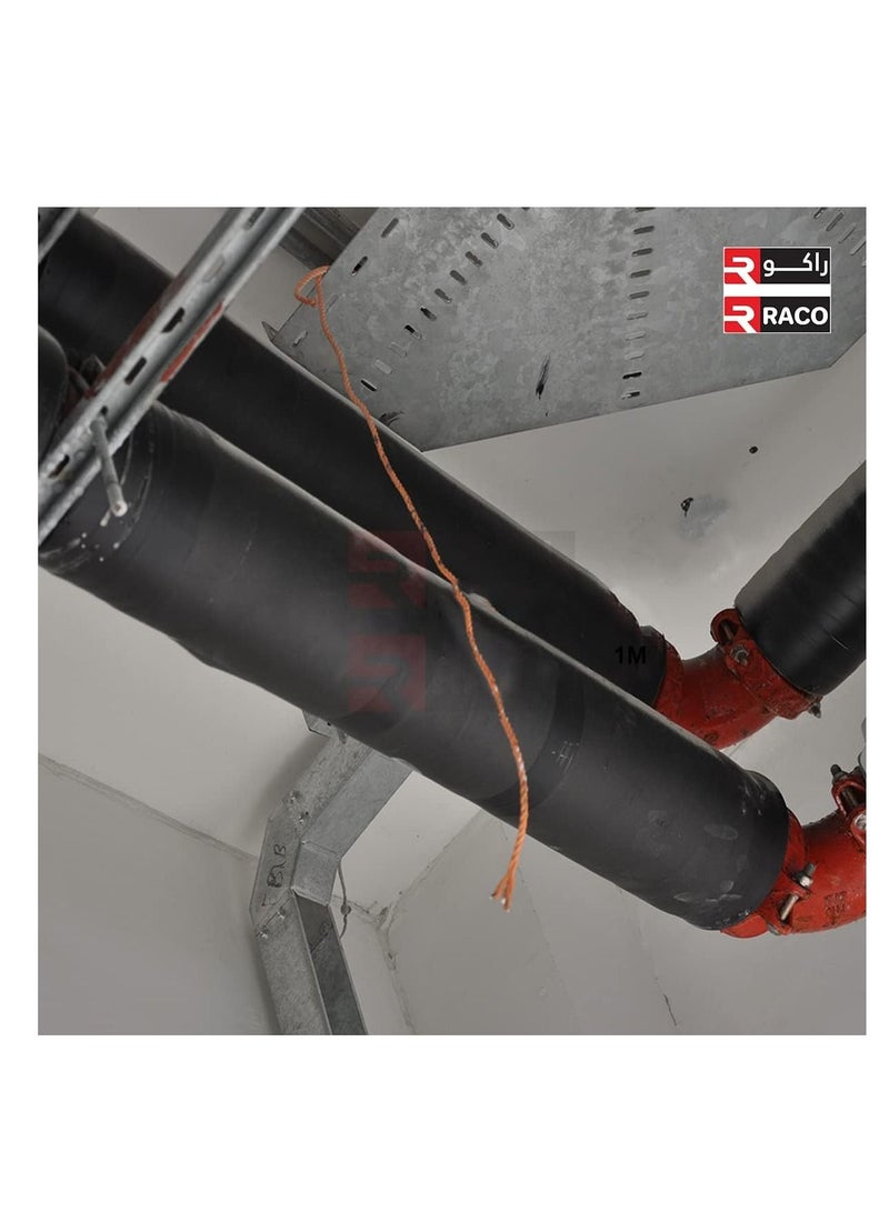 RACO RACO Pipe Insulation Foam Soft Rubber Sheet Roll to Protect Pipes and Heat Preservation Moisture-Proof Waterproof Thermal Insulation (25MM, SELF ADHESIVE) - Image 3
