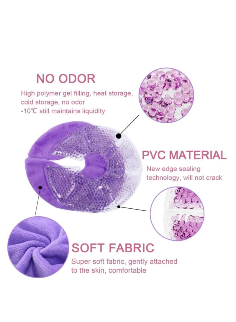 1 Pair Breast Therapy Pads Hot Cold Breastfeeding Gel Pads Breastfeeding Essentials and Postpartum Recovery Nursing Pain Relief  - Image 3