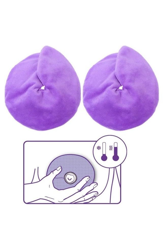 1 Pair Breast Therapy Pads Hot Cold Breastfeeding Gel Pads Breastfeeding Essentials and Postpartum Recovery Nursing Pain Relief  - Image 5