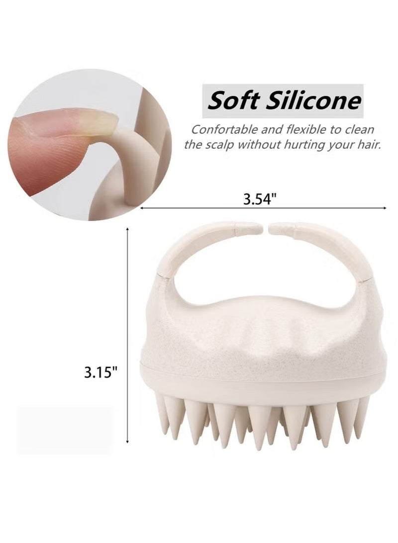 Scalp Massager Shampoo Brush,Scalp Brush for Washing Hair & Scalp Massager for Hair Growth,Scalp Scrubber/Exfoliator with Soft Bristles for Dandruff Removal,Head Massager for Wet & Dry - Image 3