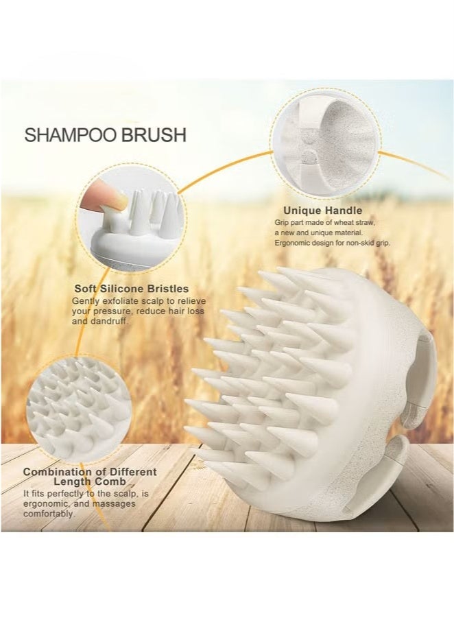 Scalp Massager Shampoo Brush,Scalp Brush for Washing Hair & Scalp Massager for Hair Growth,Scalp Scrubber/Exfoliator with Soft Bristles for Dandruff Removal,Head Massager for Wet & Dry - Image 2