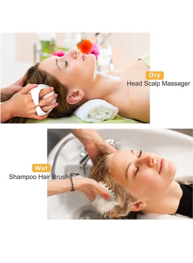 Scalp Massager Shampoo Brush,Scalp Brush for Washing Hair & Scalp Massager for Hair Growth,Scalp Scrubber/Exfoliator with Soft Bristles for Dandruff Removal,Head Massager for Wet & Dry - Image 5