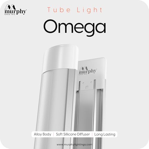 Murphy Omega 20W LED Tube Light | Ultra-Slim 2ft Aluminium Batten | Soft Cool White Glow (Pack of 1) - Image 2